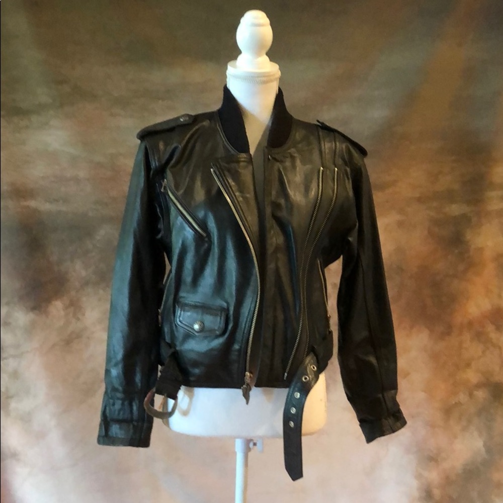 Leather coat